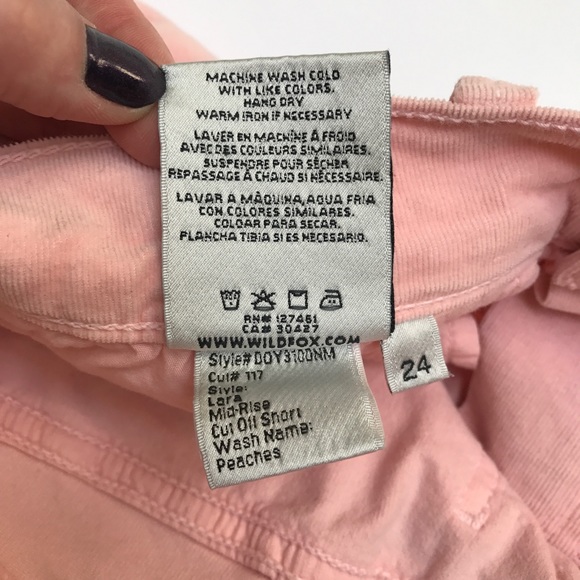 Wildfox Lara Mid Rise Cut Off Shorts with Pom Poms - Picture 7 of 8