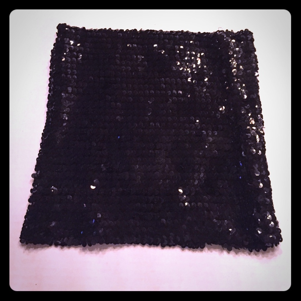 Stretch sequin tube top o/s in perfect condition