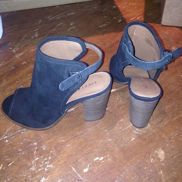 Lucky brand open toe booties - Picture 2 of 2