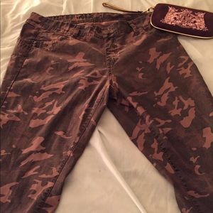 Plus-size Rue 21 Stretch Camo Pants.