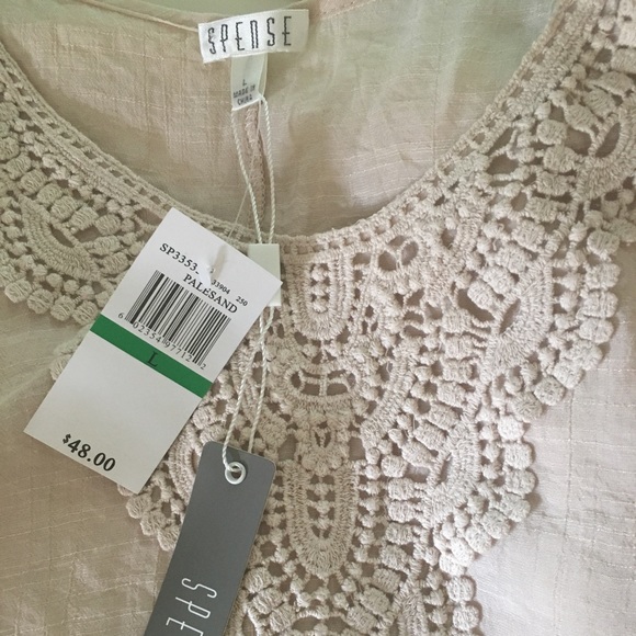NWT BOHO Spense Tank w/detailed Embroidery Size L - Picture 3 of 8