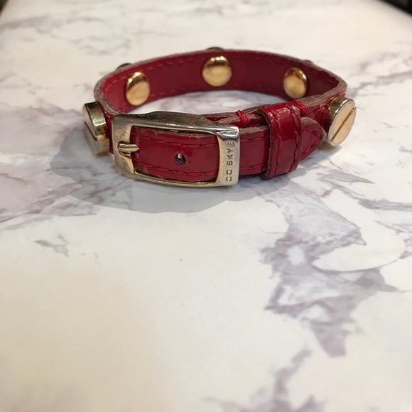 CC Skye Red and Gold Buckle Bracelet - Picture 2 of 2