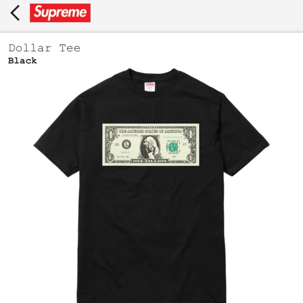 Supreme dollar tee