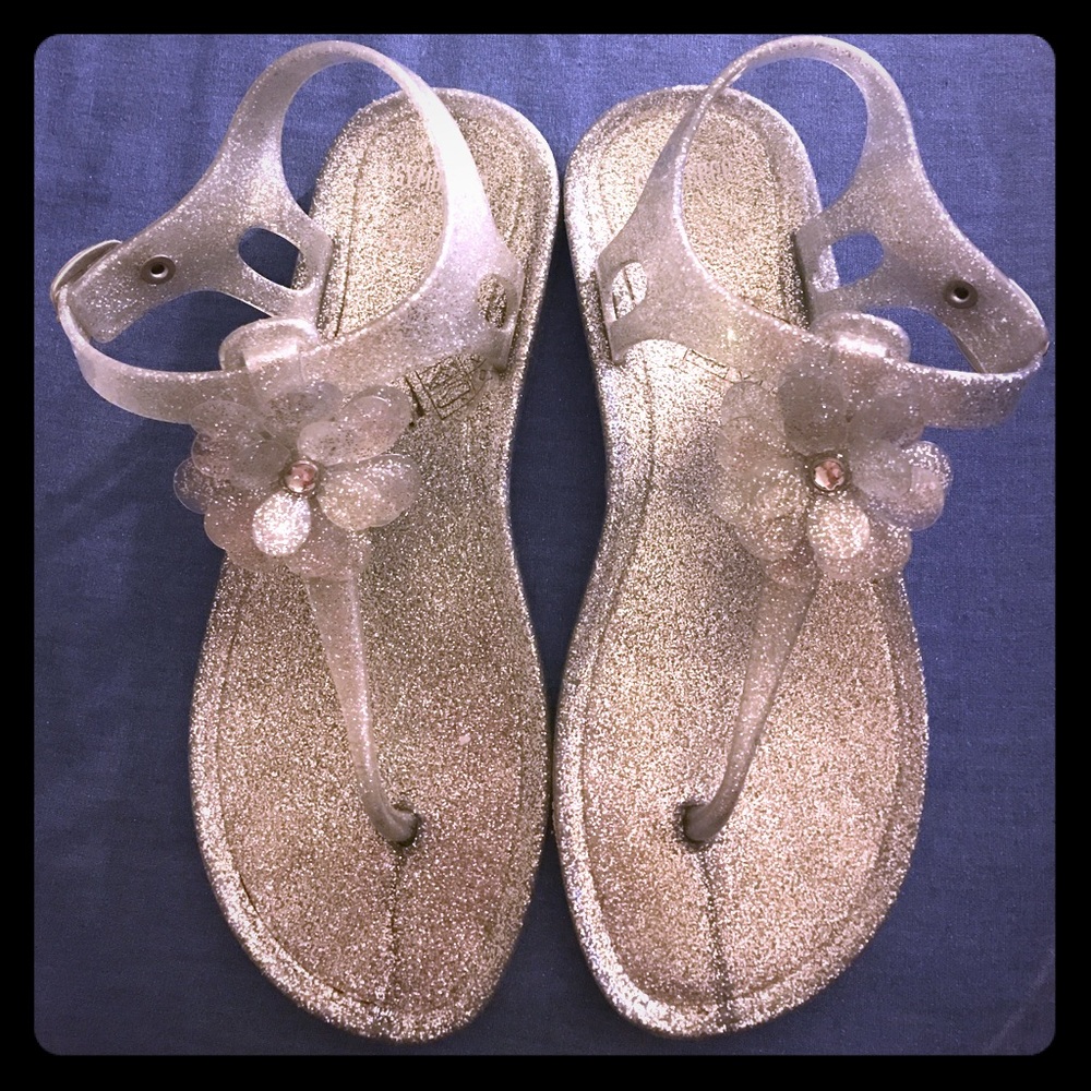 Gymboree Jelly Silver sandals