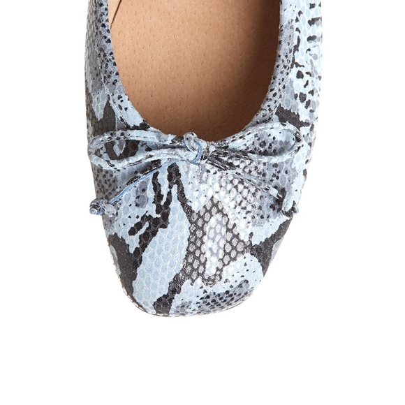 Hobbs London Snakeskin Ballet Flats - Picture 2 of 3