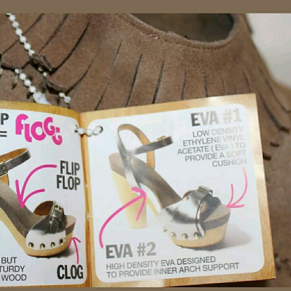 👠FLOGG PLATFORM SUEDE FRINGE BOOTS! NEW WITH TAGS 💘 - Picture 3 of 3