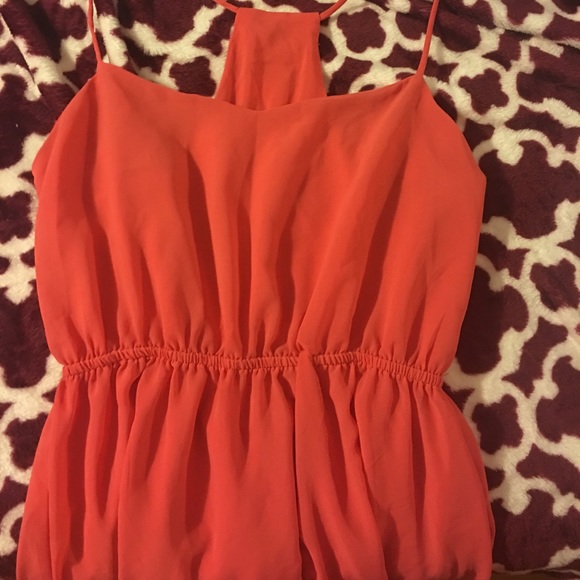 Orange Summer/Spring Dress - Picture 2 of 4