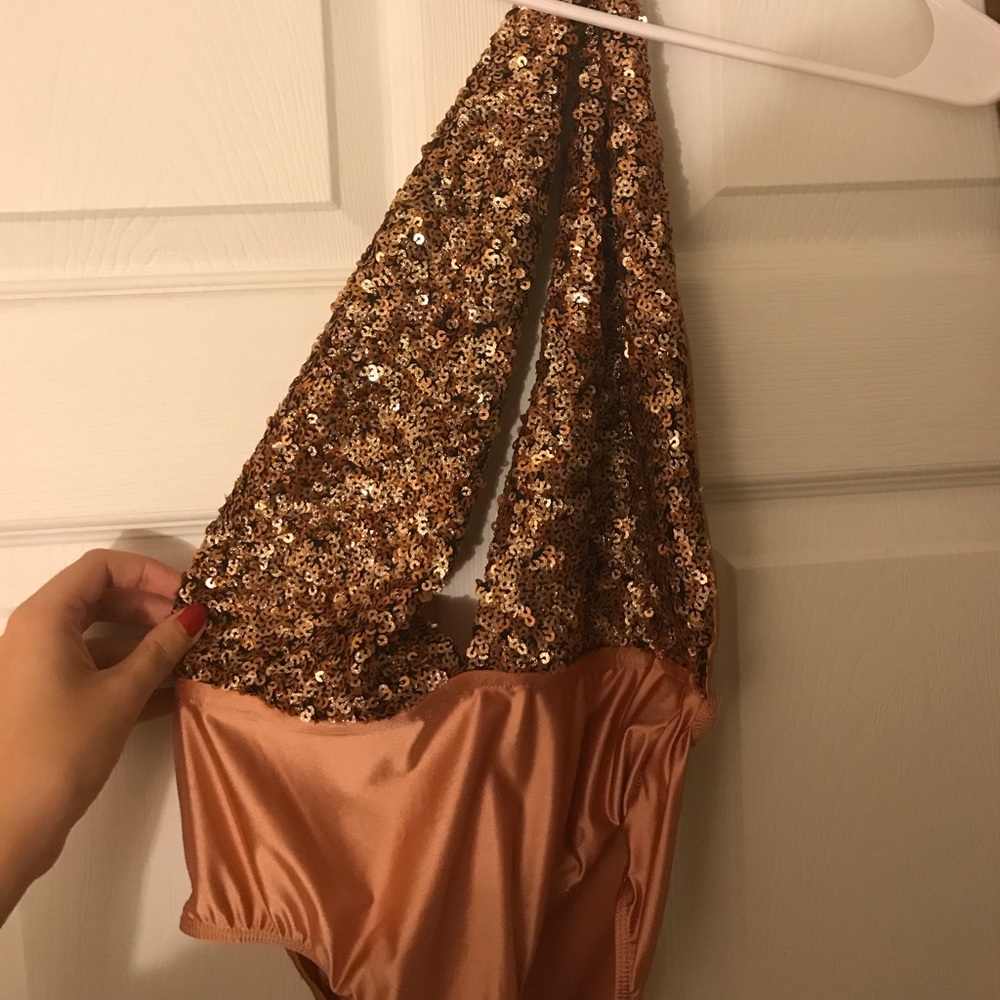 Sequin Halter Top