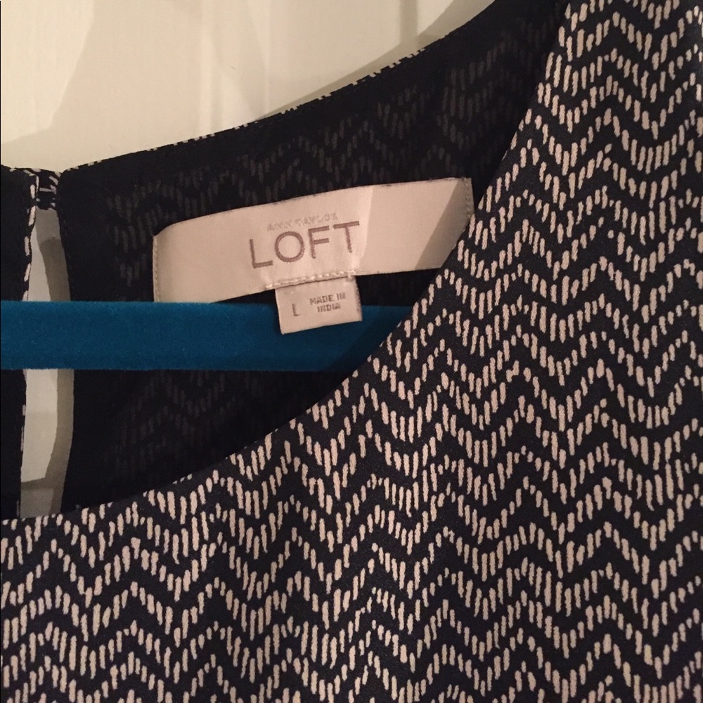 LOFT Black & Cream Tank L