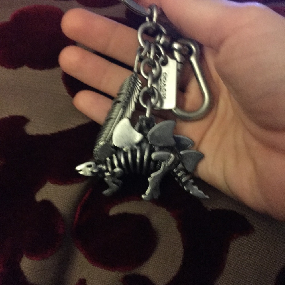 Authentic Coach dino keychain
