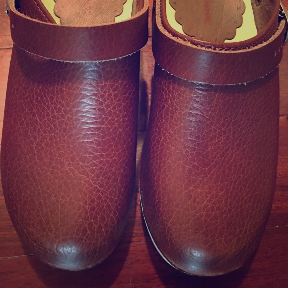 SOLD Hanna Andersson Leather Clogs