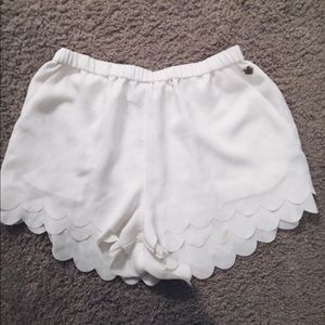 Pacsun White Flowy Shorts