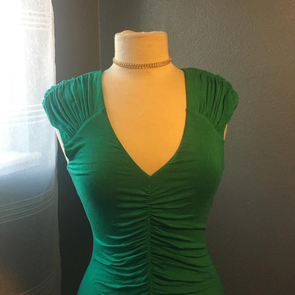 Emerald Green Bebe Dress