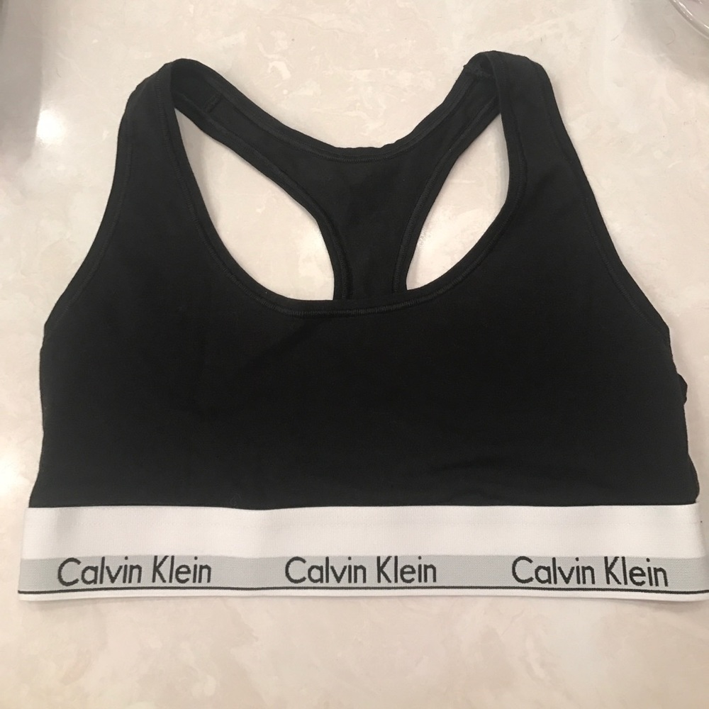 Calvin Klein black sports bra