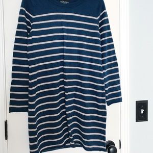 Striped sweater dress