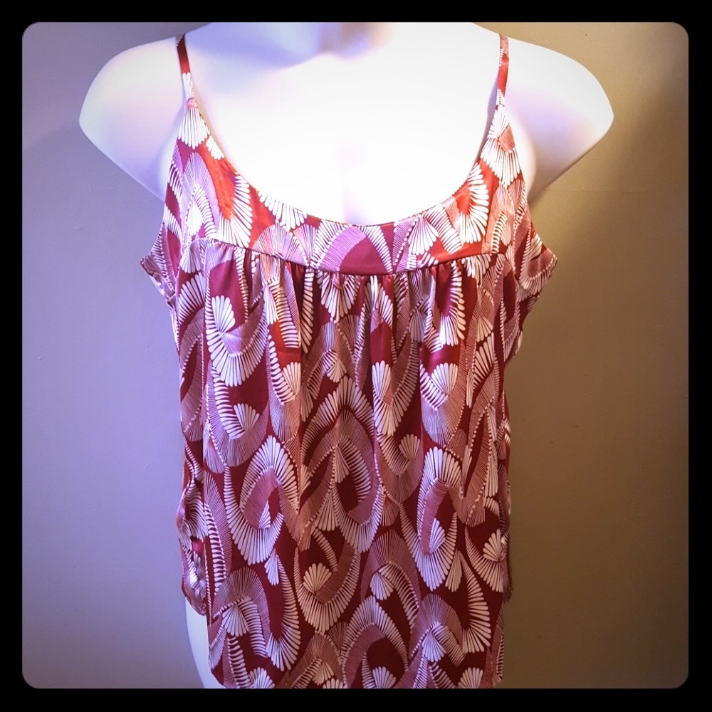 NY & Company Red and white tank