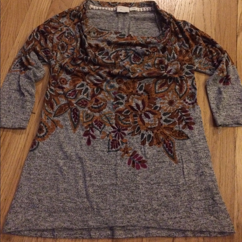 Printed textured tee