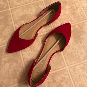Red velvet flats!! Brand New!!!!