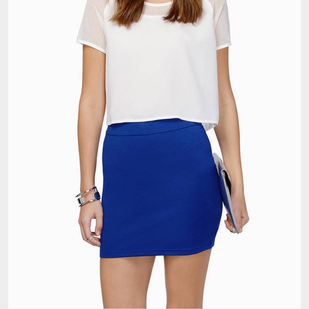 TOBI Blue mini skirt
