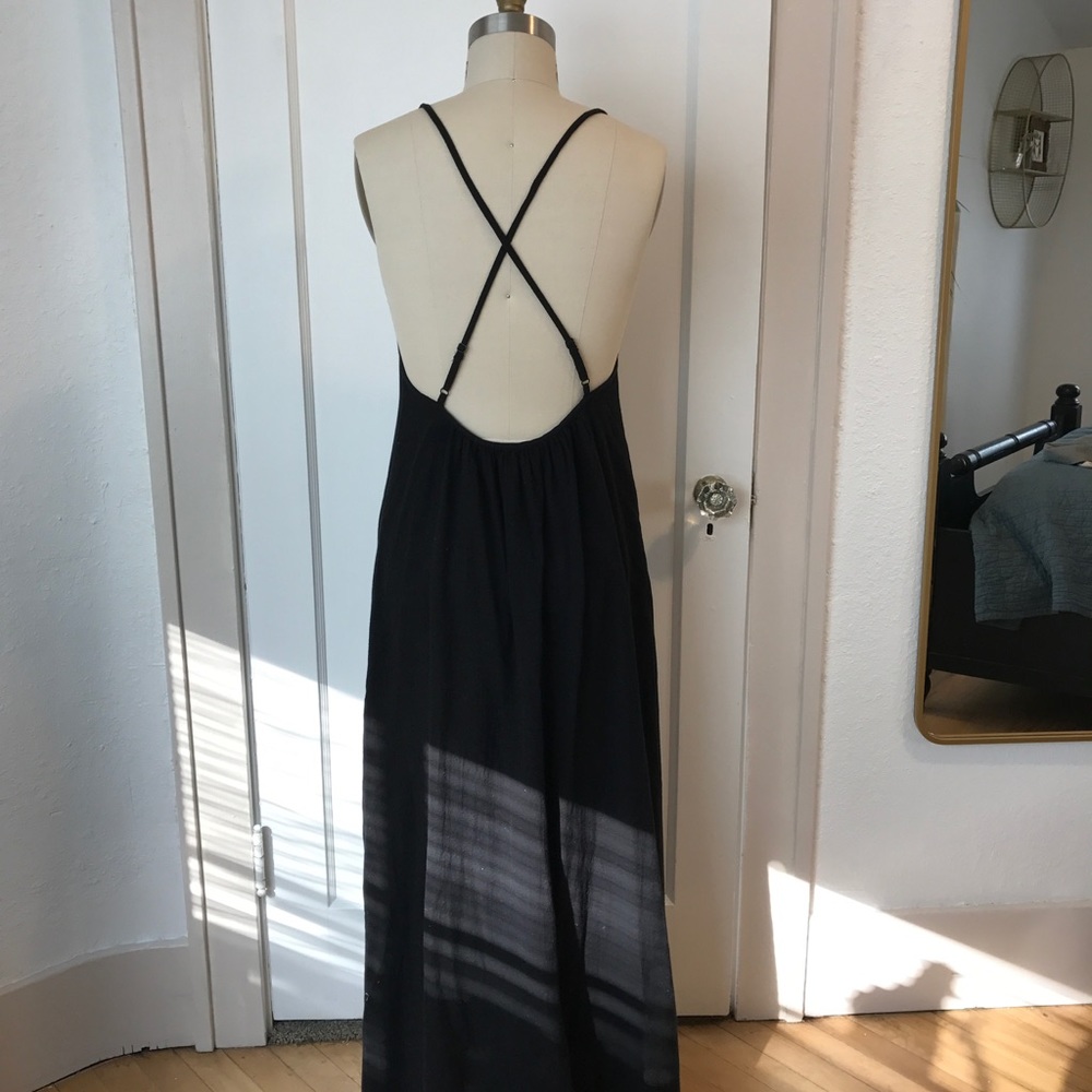 Black maxi dress
