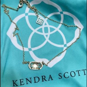 Kendra Scott Elise necklace- clear stone