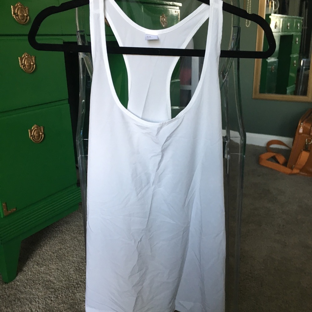 GapFit white racerback exercise tank