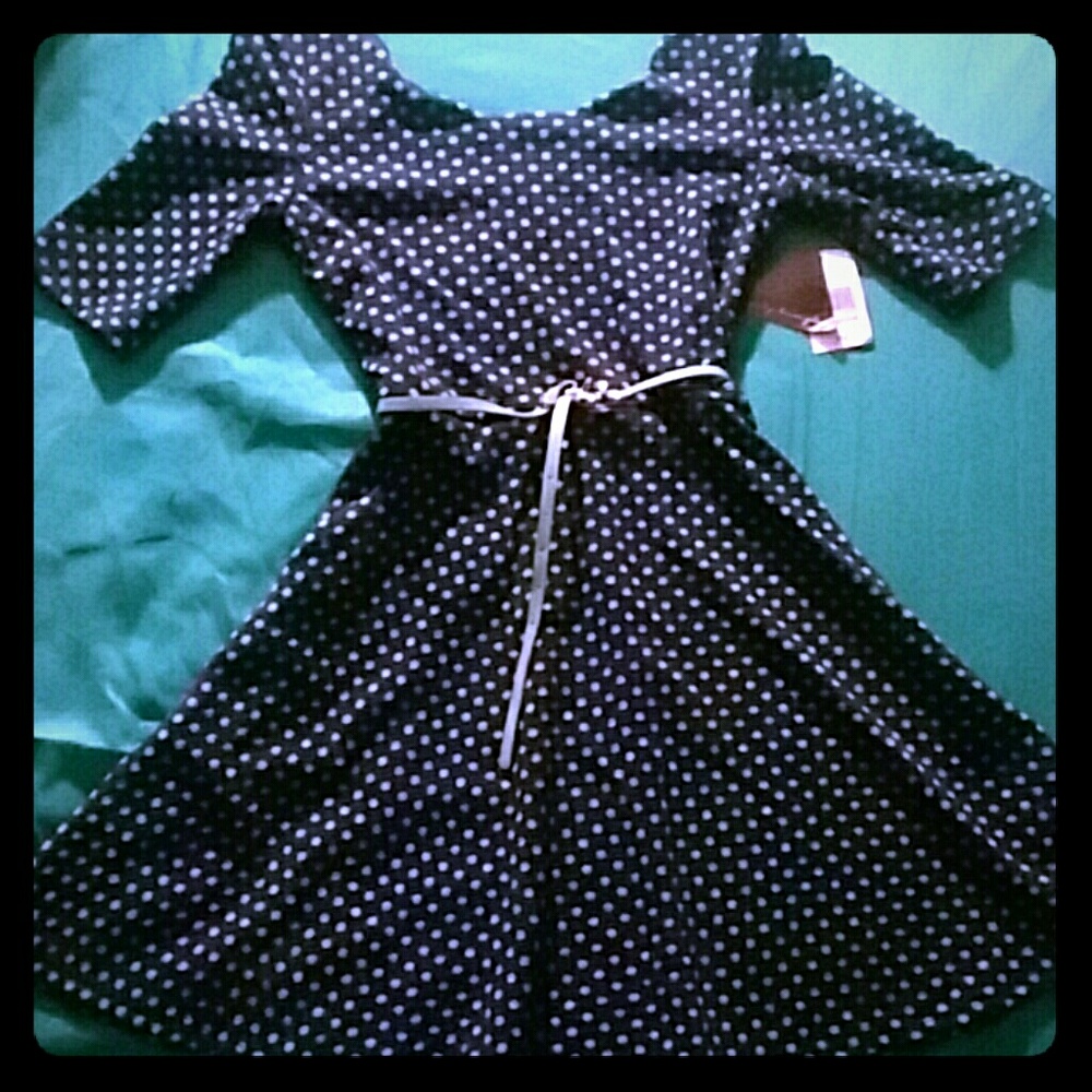 Adorable Polka-Dot Dress
