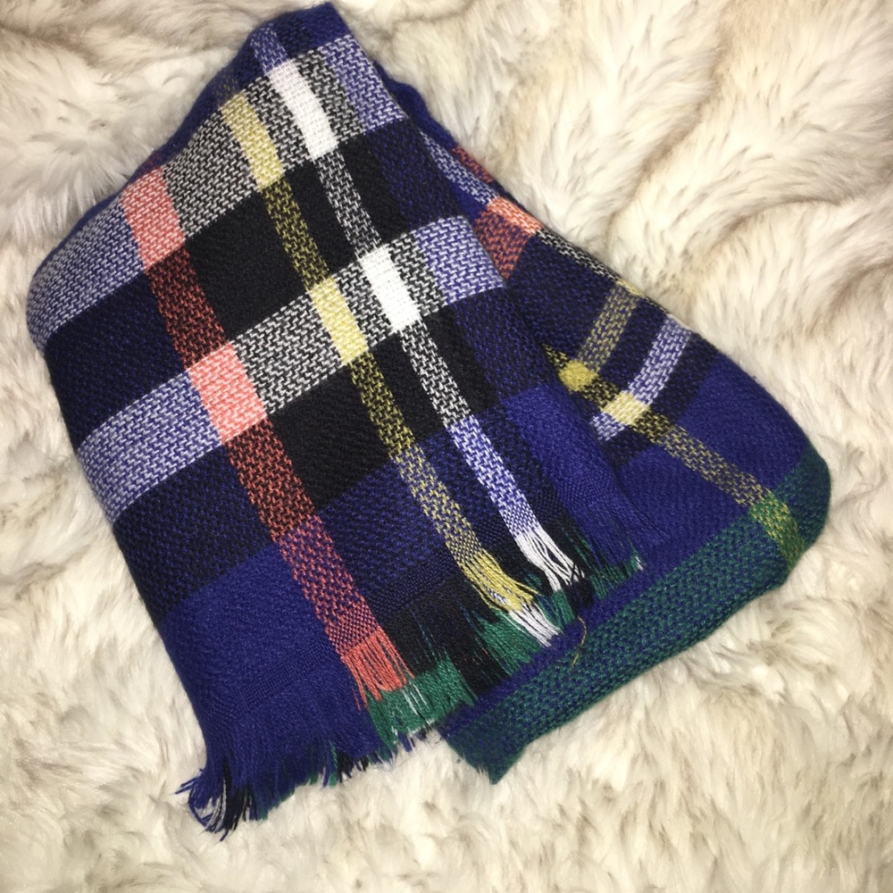 Plaid Blanket Scarf