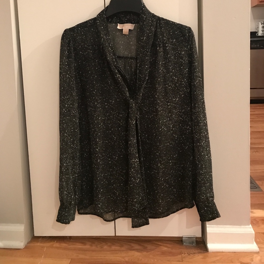 Michael Kors Fall 2016 Moss Green Blouse