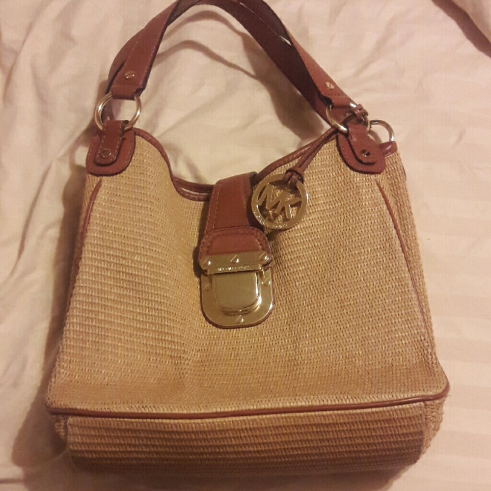 Michael  kors straw bag