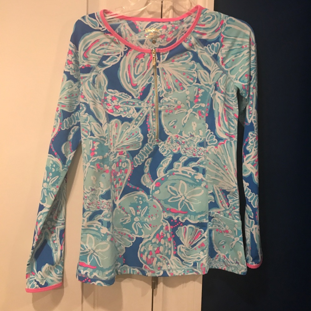 Womens 3/4 zip up lilly pulitzer