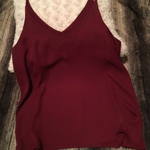 EUC! Maroon dressy tank