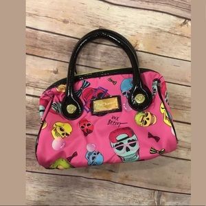 Betsey johnson small skulls handbag