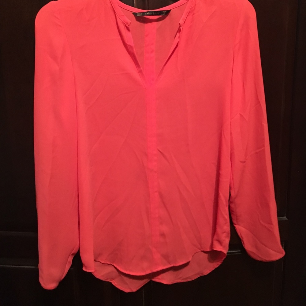 ZARA BASIC beautiful chiffon blouse