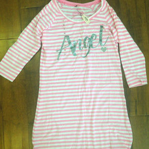 PINK STRIPED VICTORIA SECRET NIGHT GOWN **CUTE!**