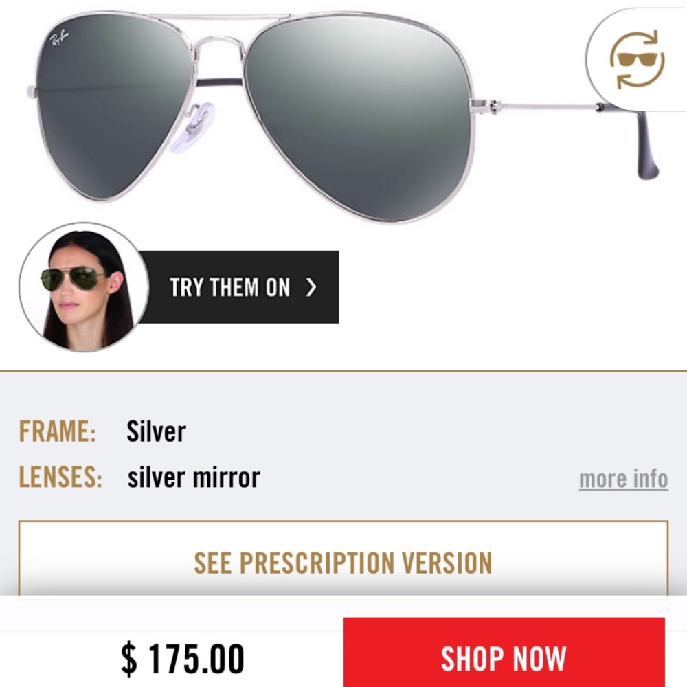 AUTHENTIC POLARIZED RAY-BAN AVIATORS