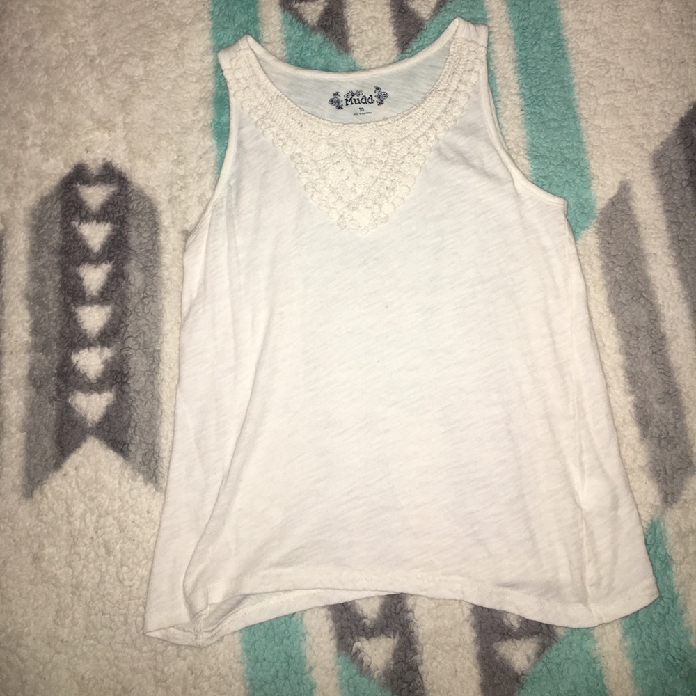 white tank top