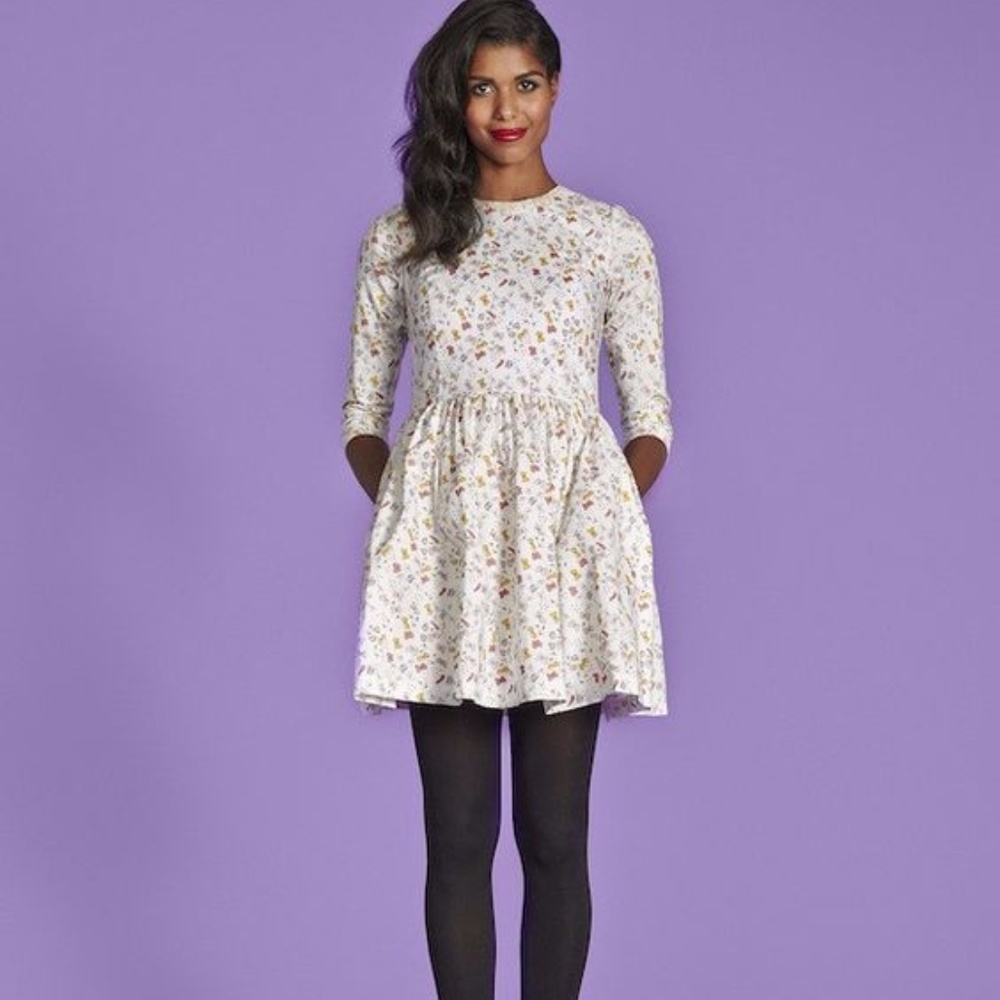 vaute couture 100% cotton butterfly ⭐️cutout dress
