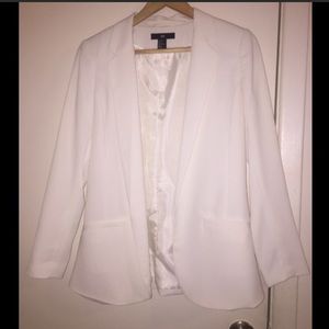Comfortable white blazer.