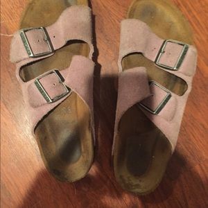 Size 38 purple Arizona birkenstocks