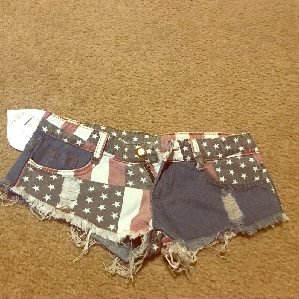 American flag shorts