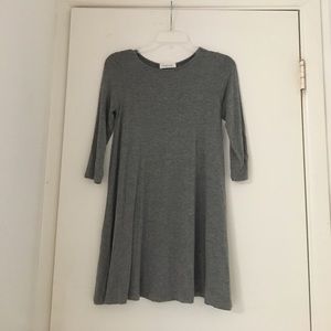 Hourglass Lilly || Gray swing dress