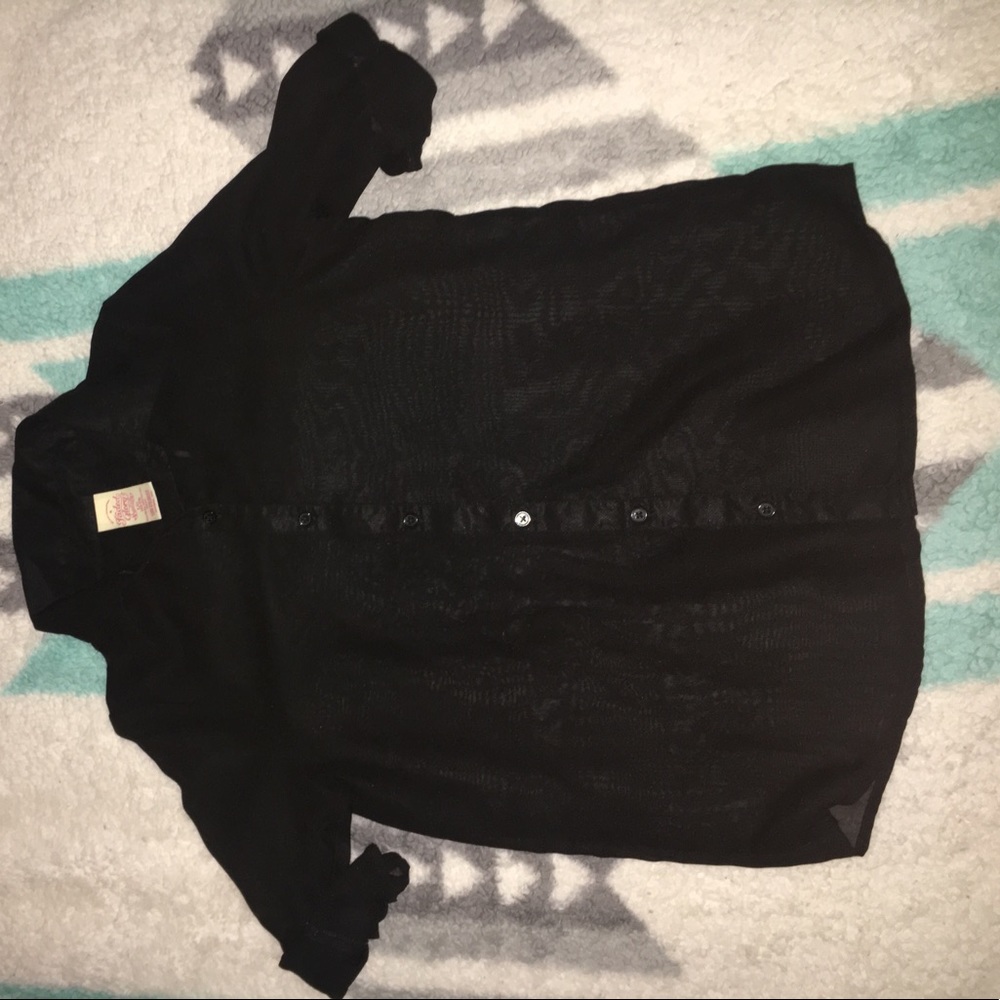 black button up shirt