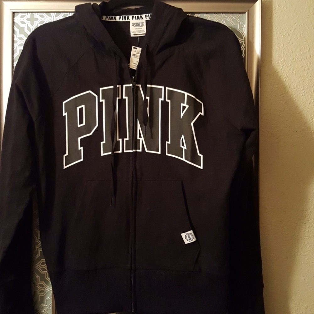 VS Pink Zip Hoodie - New with tags
