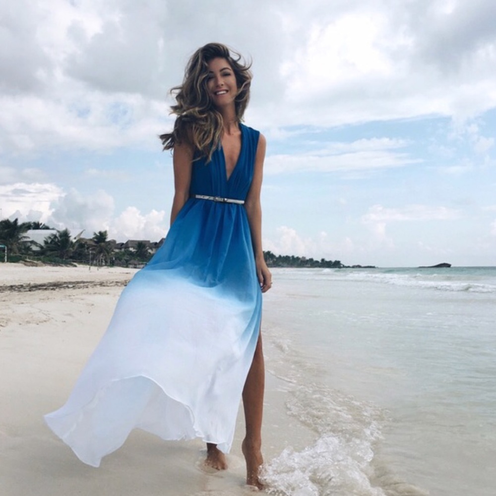 Ombre Blue Dress