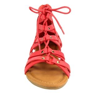 Lucky Top Girls Coral Gladiator Sandal size 2