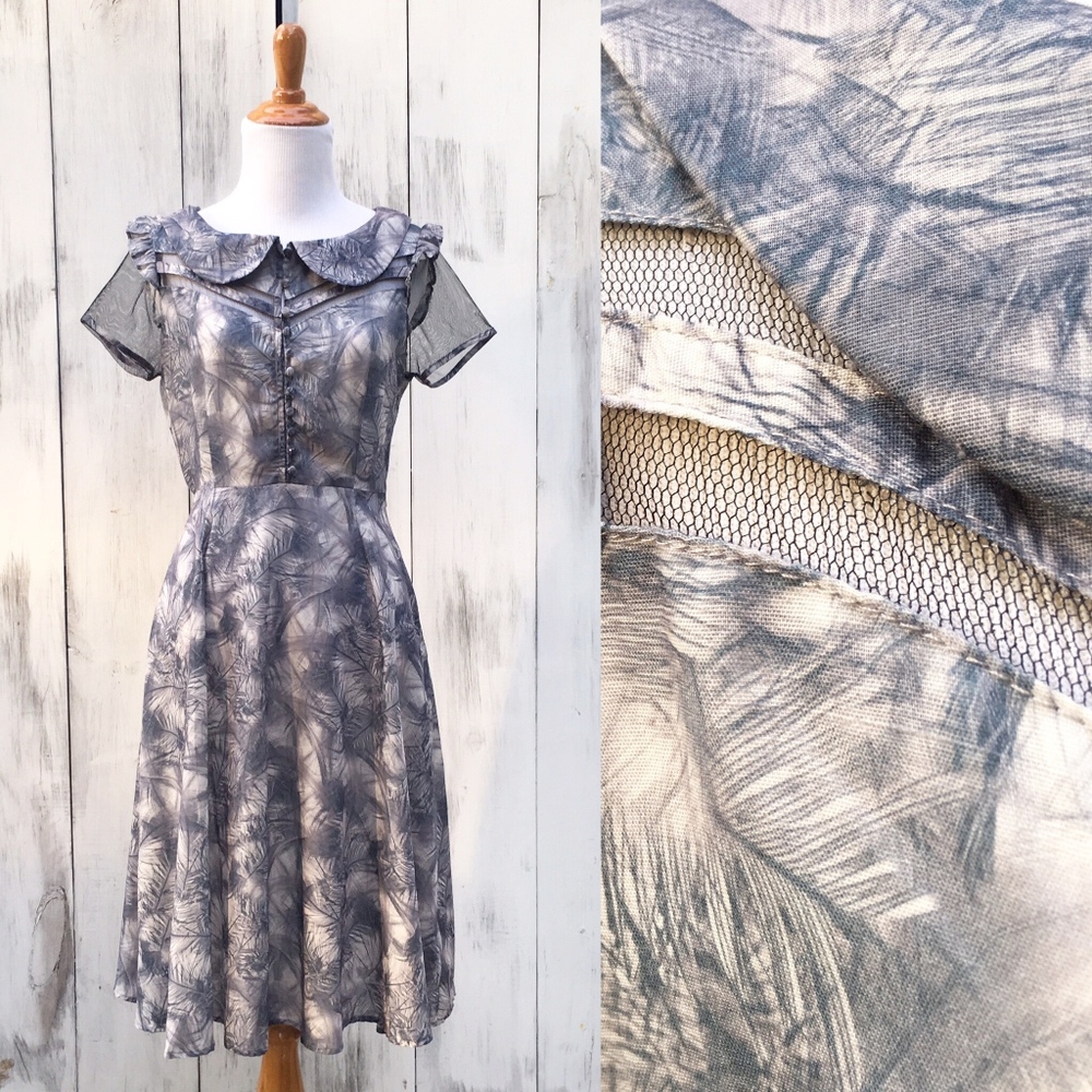Myrtlewood of California Leaf Dress, size S