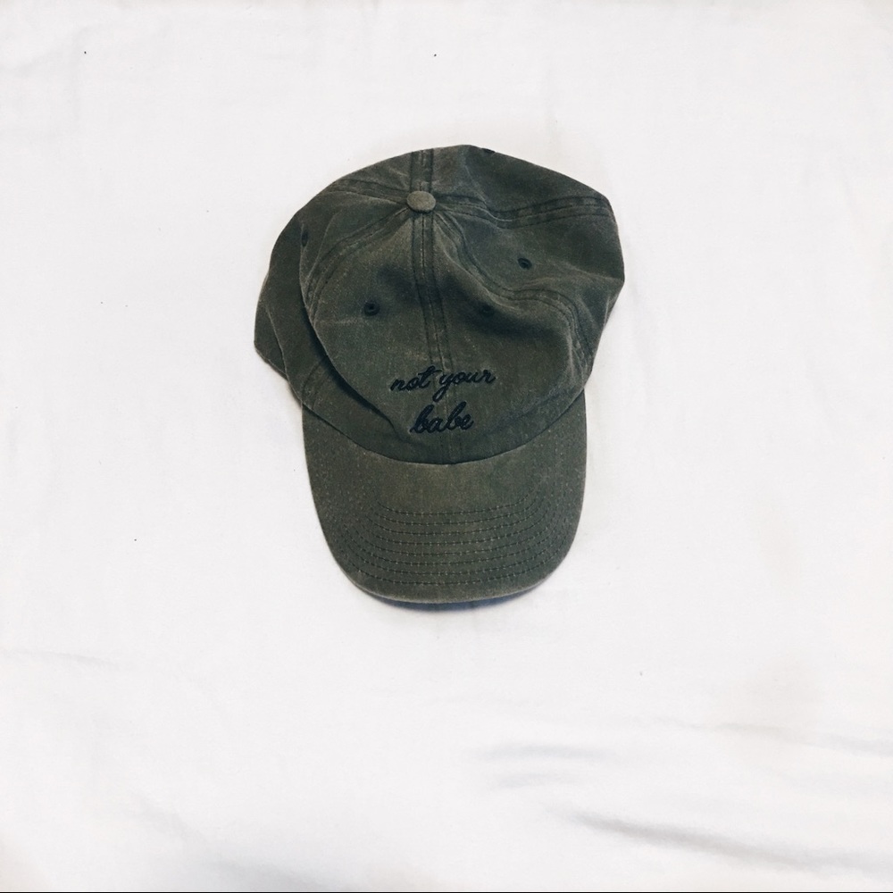 olive green cap
