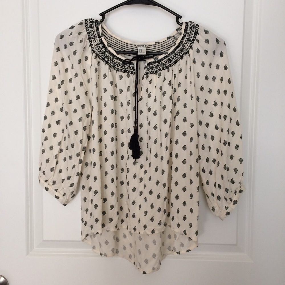 Cream blouse