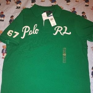 Polo Ralph Lauren Polo script shirt XL custom fit.